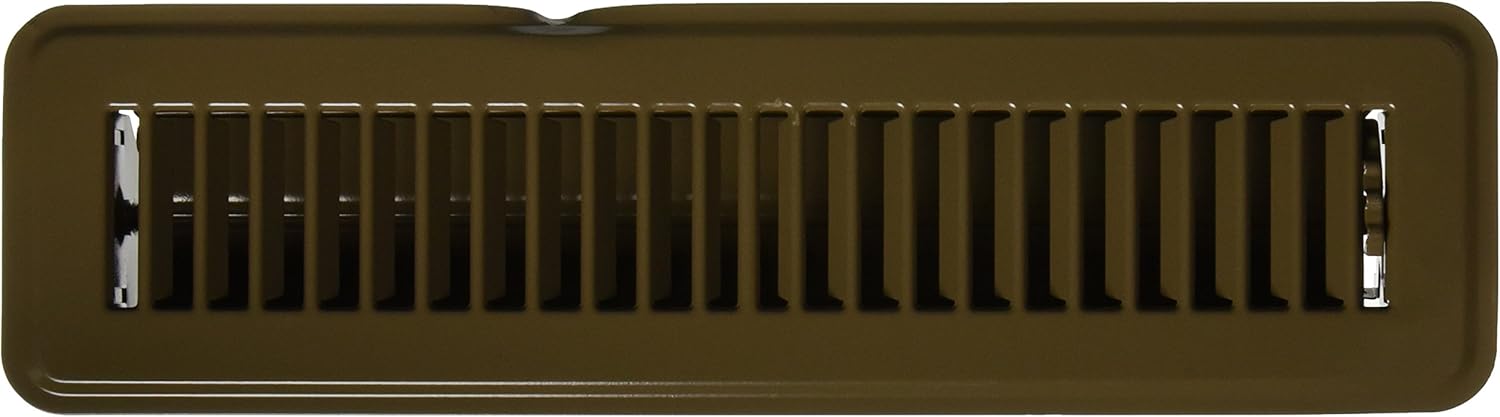 MINTCRAFT FR01-2X12B Brown Floor Register, Fits 2 X12-Inch vent