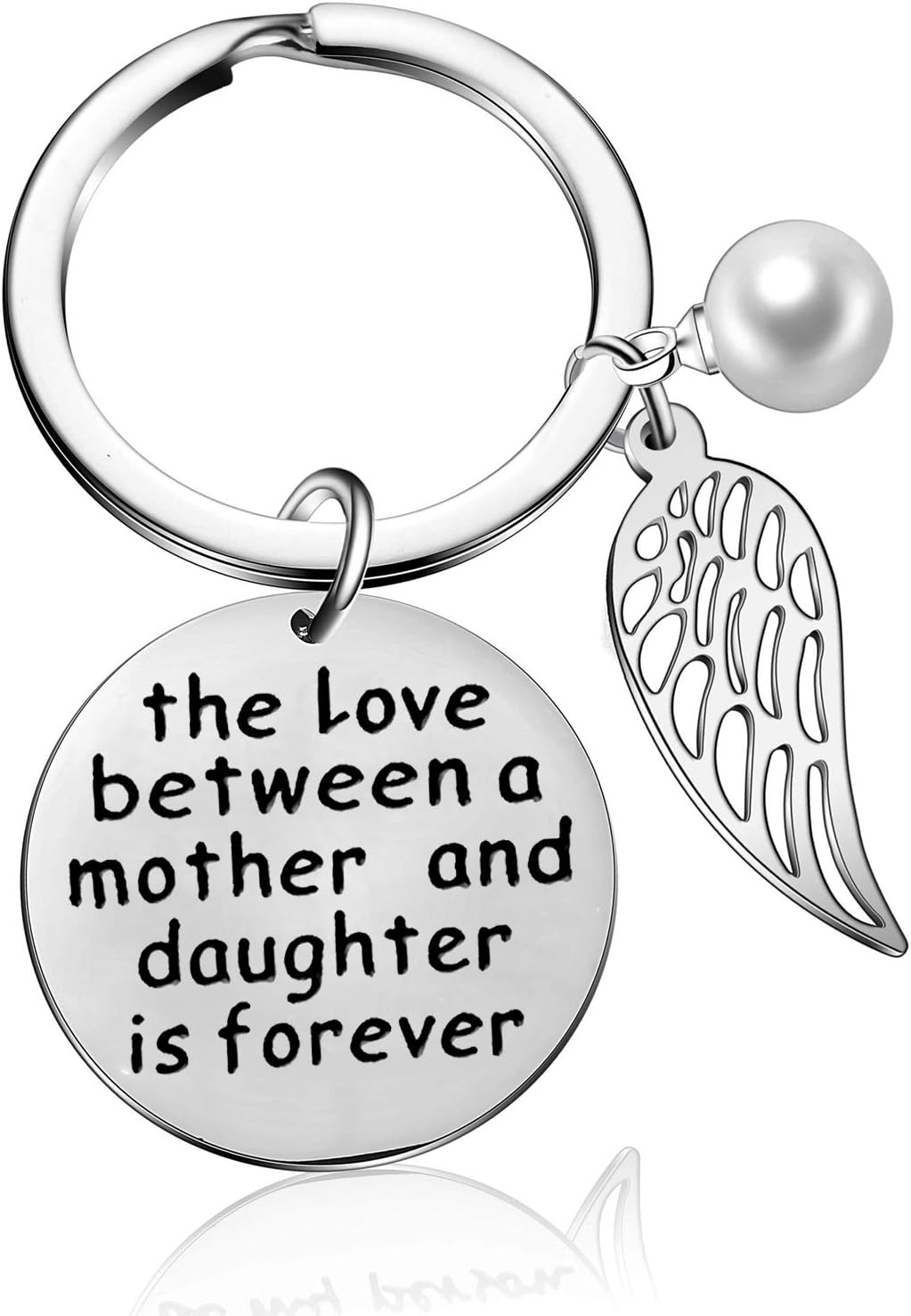 malyunin Mom Keychain from Daughter Mom Gifts Mother Daughter Jewelry Daughter Gifts From Mom Love Forever, Mother and Daughter, Medium