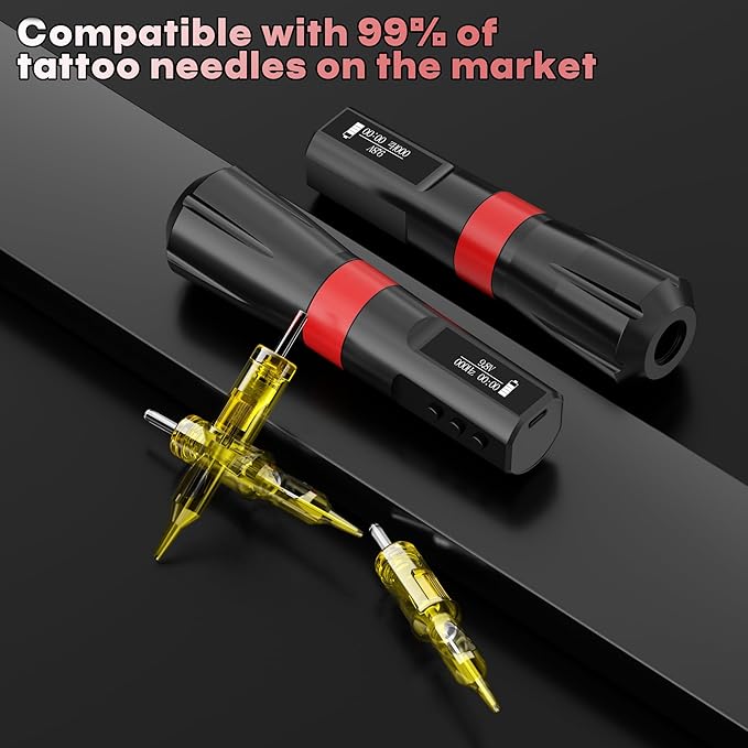 Kit Máquina Tatuar Pen Rotativa POSEIDON con Batería 1200mAh miniatura 5