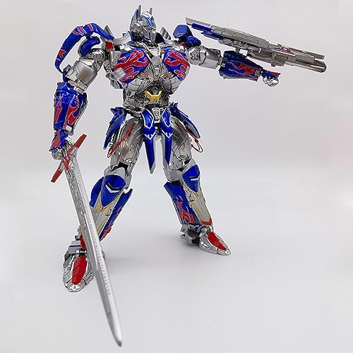 Miniatura 3 de Transformer Toys Optimus Prime Last Knight Leader Class - Figura de acción de 11.8 pulgadas, multicolor