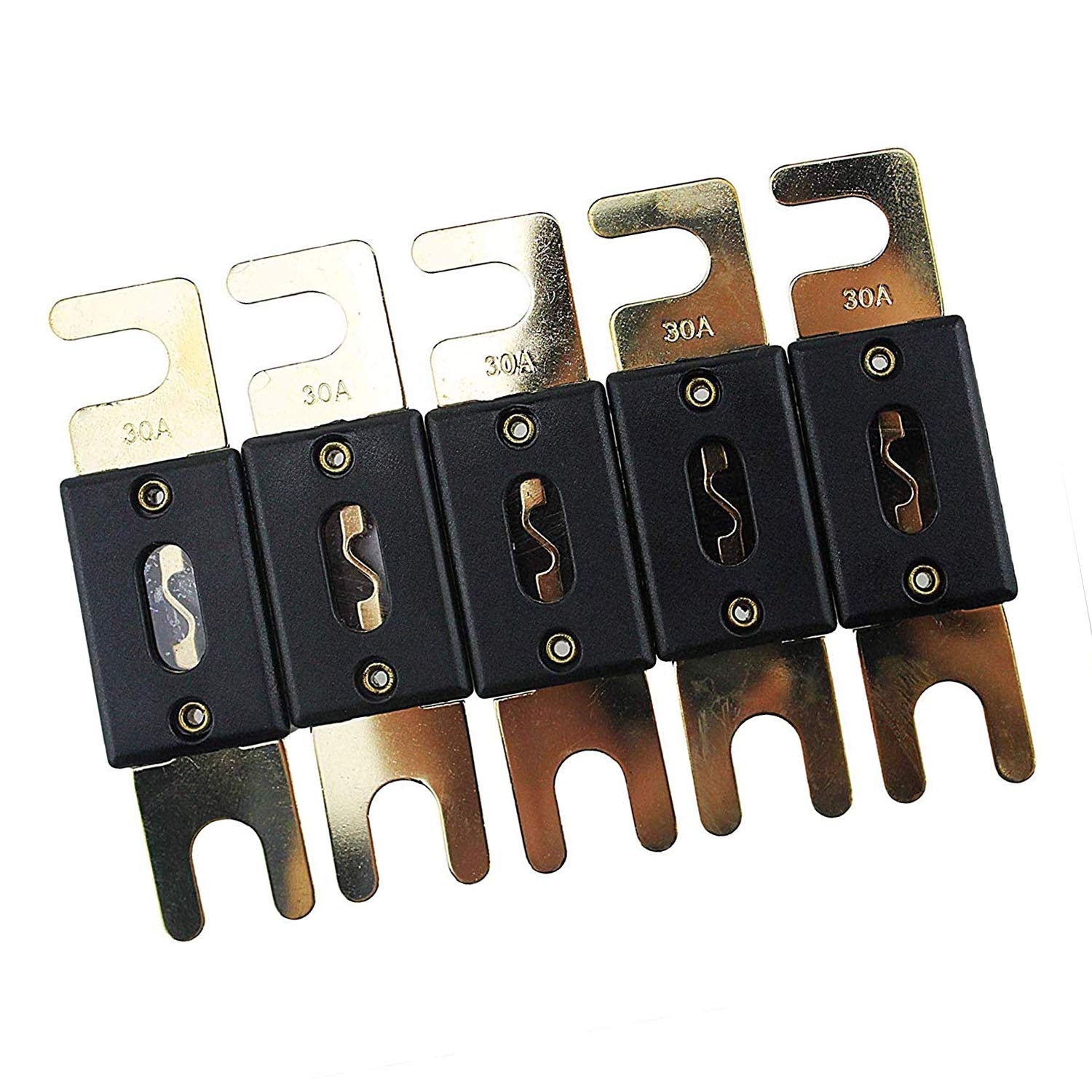 Yohii ANL Fuses 30 Amp Gold Plated Fuse Holder Amp Electrical Protection Anl Fuse