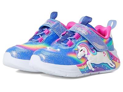 SKECHERS KIDS Unicorn Chaser 302298L 302298N (Toddler) Girls Shoes Blue/Multi : 6 Toddler M, Textile