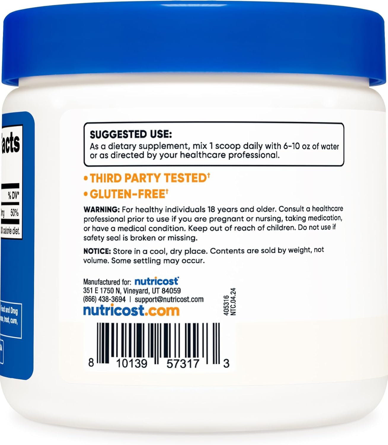 Nutricost Magnesium Citrate Powder (Unflavored, 250 Gram) - Image 4