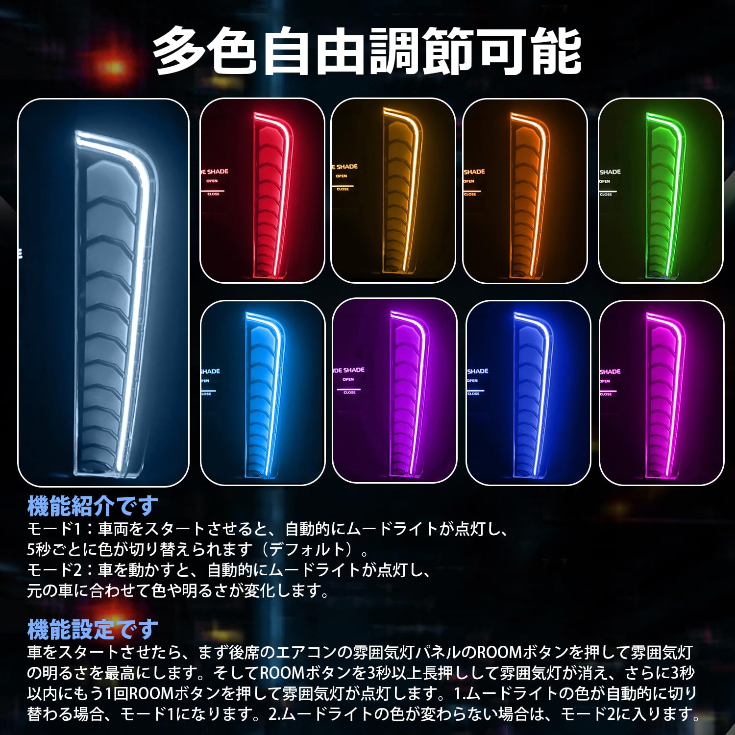 Amazon | Mixsuper アルファード ヴェルファイア 40系 専用 LEDルーム