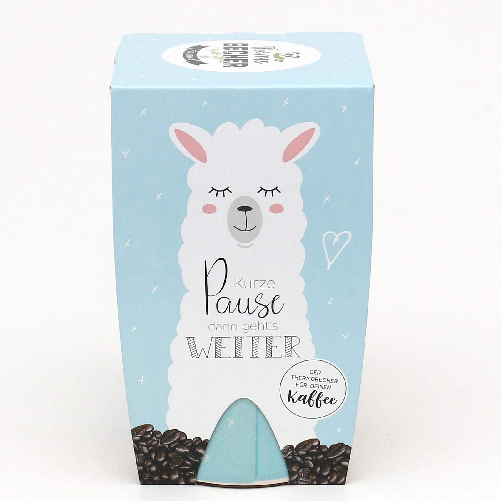 Dekohelden24 Mug Isotherme à Emporter Moin 388822 13,5 X 8,4 Cm