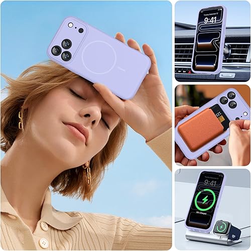 Miniatura 569 de Miracase - Funda diseñada para iPhone 11 con protector de pantalla, funda de goma de silicona líquida, protección total contra caídas y a prueba