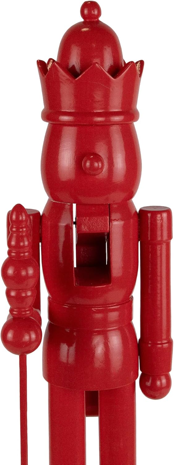 Northlight Nutcracker King with Crown and Scepter Standing Christmas Figure - 15" - Red