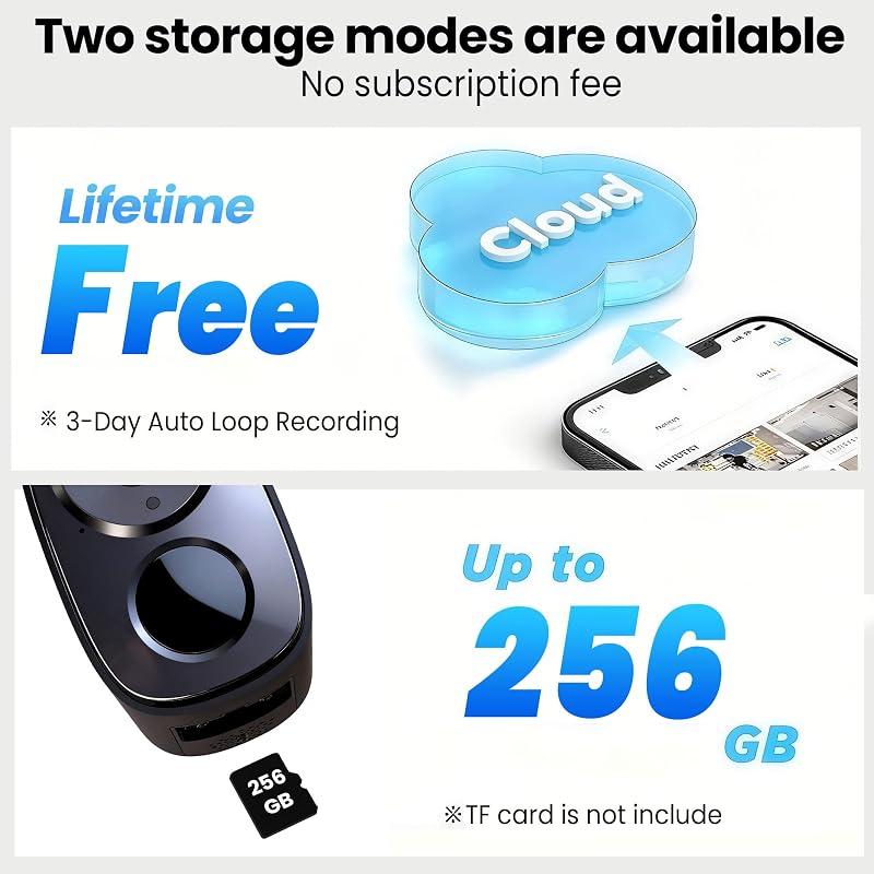 2026 Upgraded 2K Security Cameras Wireless Outdoor (2-Pack), Free Cloud & SD Storage, Long Battery Life, 2.4G/5G Wifi Support, Motion Detection, Color Night Vision, Spotlight, Waterproof, 2-Way Talk image 3