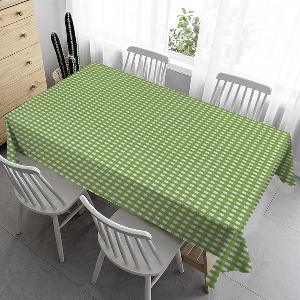 Gartentischdecke Rechteckig Tischdecke 120x180 cm - Kariert Outdoor Tischdecke Wetterfest Abwaschbare Tischdecke Biertisch Tischdecken für Hochzeit Party