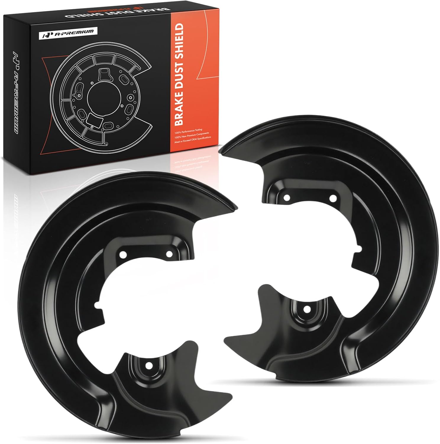 A-Premium Front Driver and Passenger Side Brake Dust Shield Compatible with Nissan Models - Sentra 2020 2021 2022 2023 2024, 2.0L, 2-PC Set