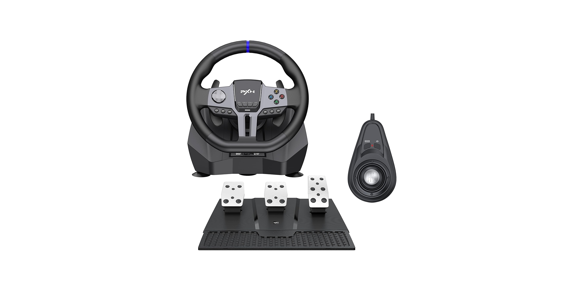 Amazon.com: PXN V9 Gen2 gaming Steering Wheel With magnetic