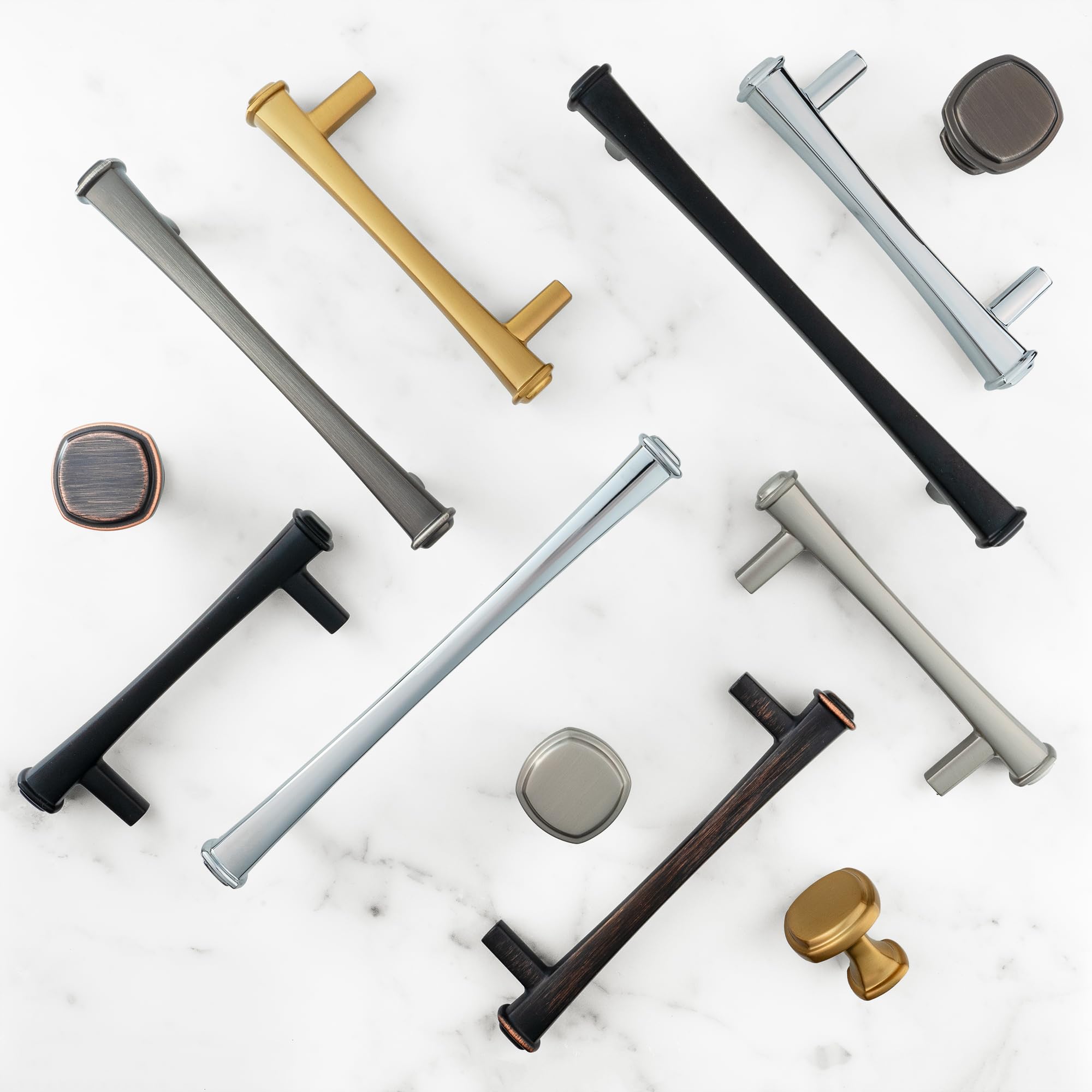 HESTIA HARDWARE Z21.10.O Schrankgriffe, 12,7 cm, ölgeriebene Bronze, Schrankgriffe, Vintage, Küchenschrank, Schublade, Kommodengriffe, 128 mm, 10 Stück
