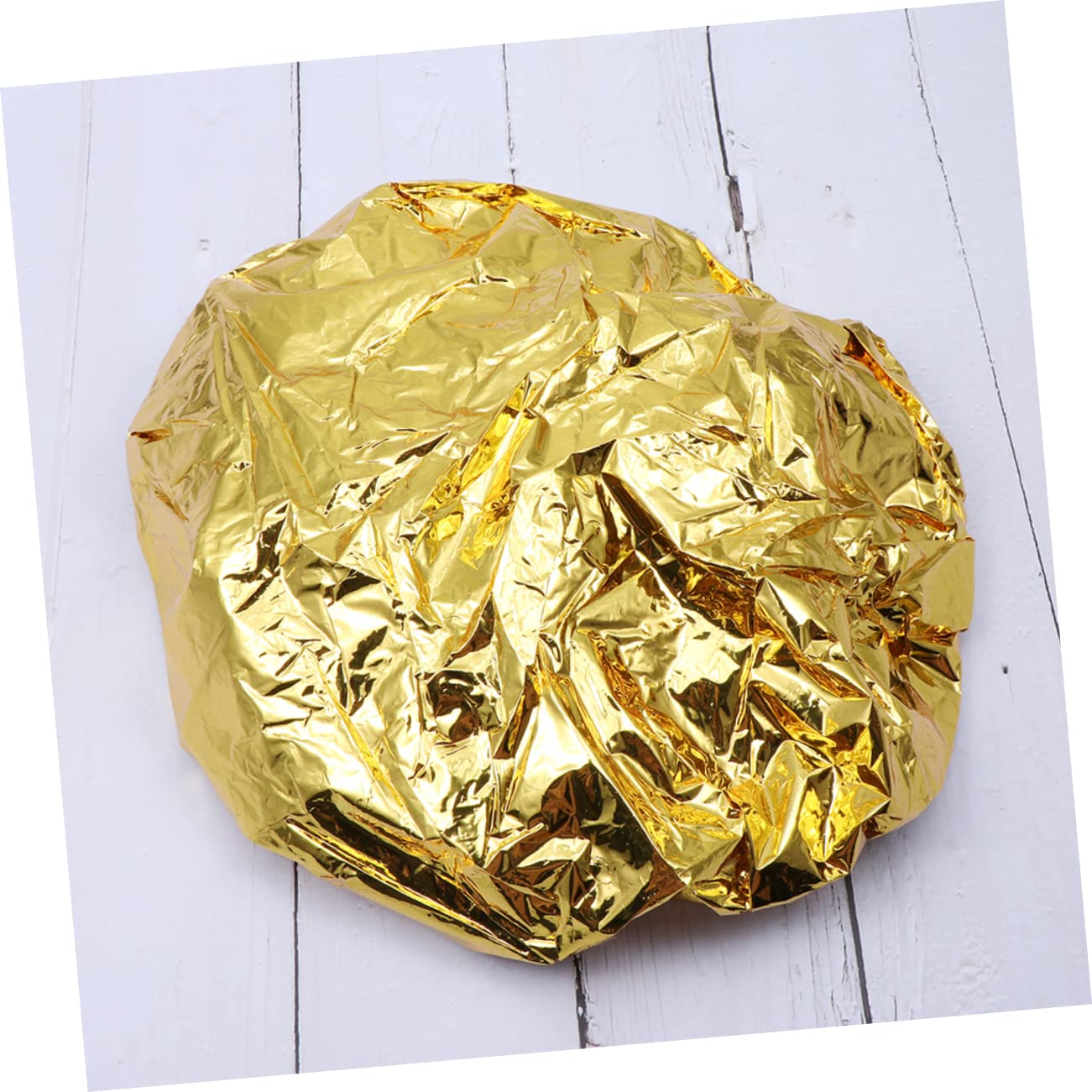 Healeved 30piezas Gorro De Aluminio Para Cabello Aislante Térmico Gorro De Estilo Para Spa y Tratamientos De Belleza Color Dorado y Cómodo Para Uso Diario