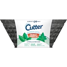 Cutter Outdoor Scented Candle Citronella and Mint Scent Brings Glow and Ambiance to Your Outdoor Space, 20 Ounces