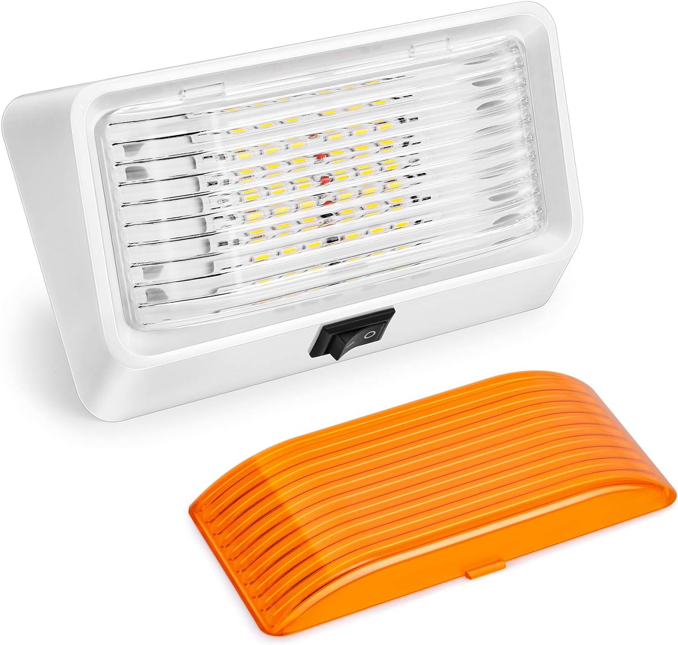 Kohree LED RV Exterior Porch Utility Light with Switch 12v RV Outside