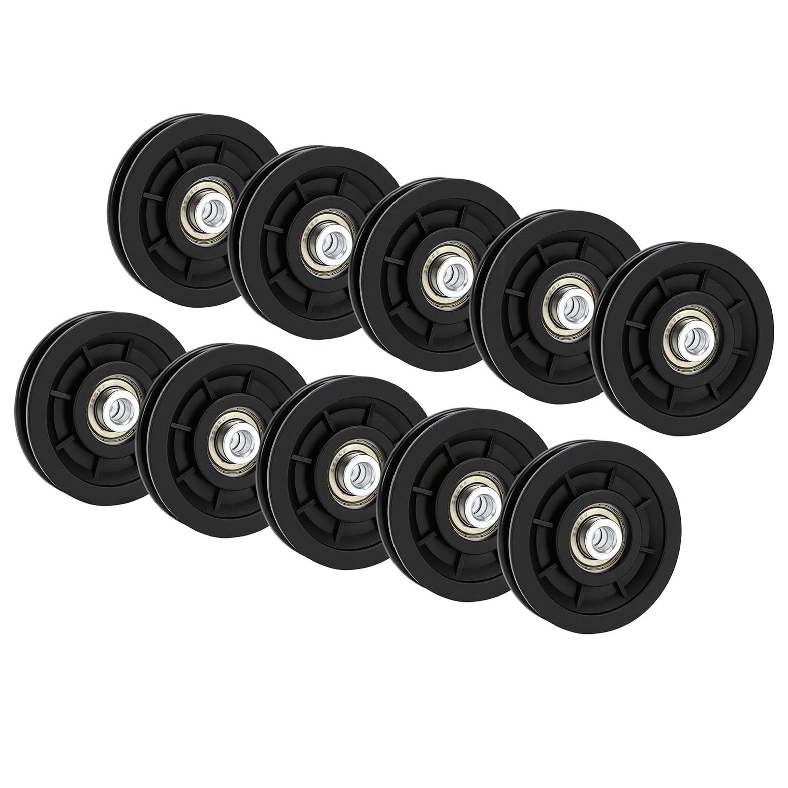 Alomejor Polea de Nylon Antióxido, Diámetro Exterior 7cm para Equipo de