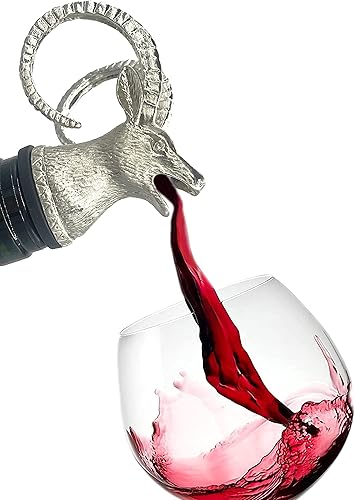 Miniatura 10 de Aireador de vino para perros de acero inoxidable y vertedor de licor, decantador de lujo para bar y hogar, vertedor de animales de vino y difusor de