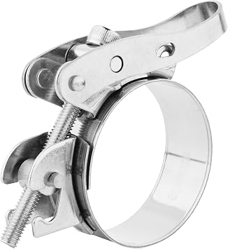 Quick-Release Lever Hose Clamp SS304   Heavy Duty Worm Drive Adjustable Stainless Steel Clip 50mm