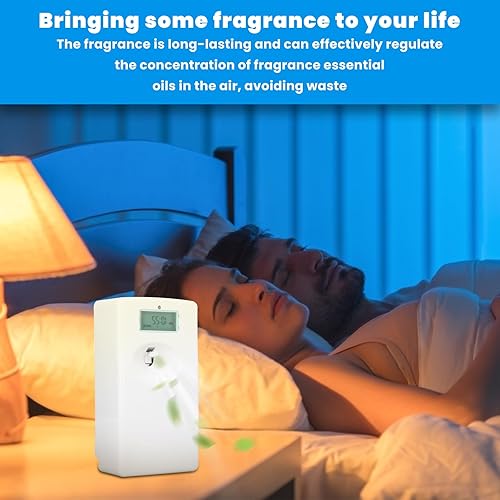 Vista 5 de Topyond Dispensador automático de ambientador en aerosol, recarga con cualquier aceite o mezclas de bricolaje, difusor de aceite esencial de gran