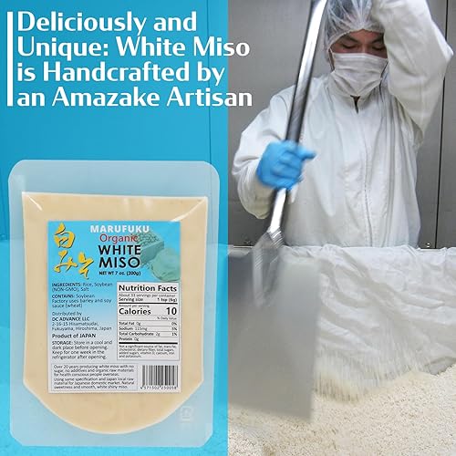Miniatura 5 de MARUFUKU From Japan Authentic Shiro White Miso pasta, 7.0 onzas - condimento japonés sabroso para cocinar base de sopa, caldo, guiso, aderezo para