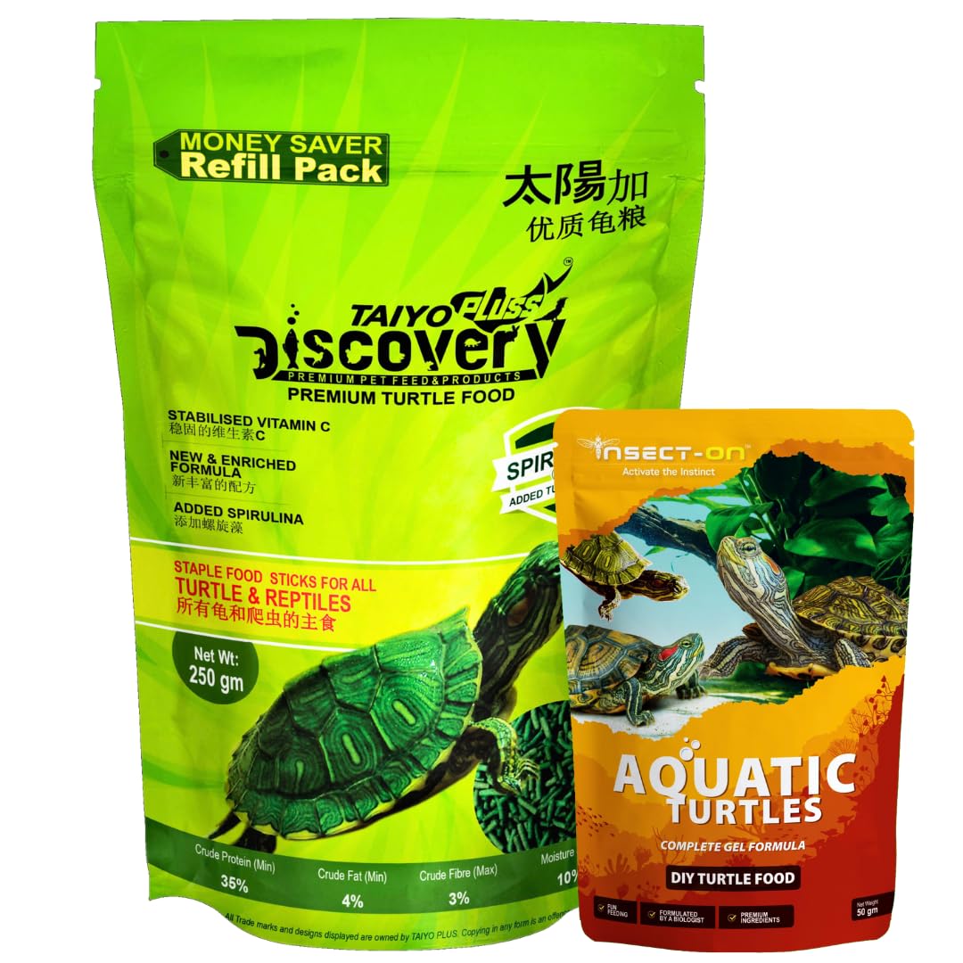 See full amazon price history chart for Taiyo Pluss Discovery® Premium Turtle Food - 250 g Money Saver Pouch & Ynsect-On India’s First Gel Based Food for Turtles - 50 g Combo Pack Taiyo Pluss Discovery® Premium Turtle Food - 250 g Money Saver Pouch & Ynsect-On India’s First Gel Based Food for Turtles - 50 g Combo Pack (B0CMQS1H8F) Amazon Price History, Amazon Price Tracker