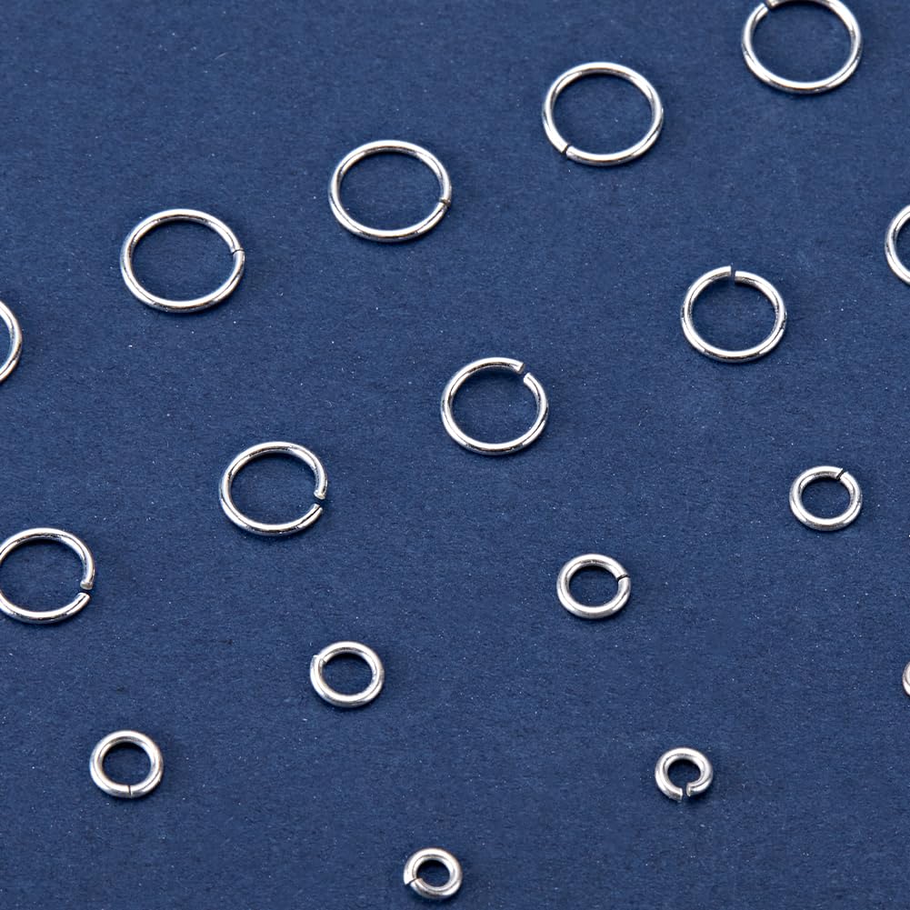 925 Sterling Silver Double Split Jump Rings – 4mm, 5mm, 6mm, 8mm For Jewellery Making