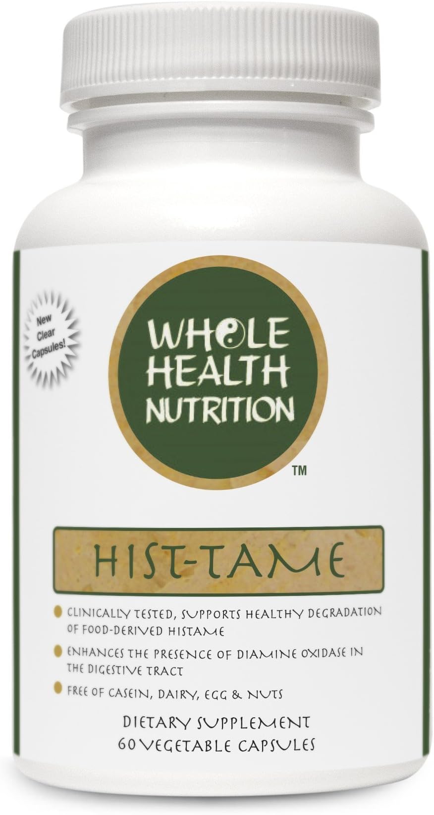 Hist-Tame - 60 Count (PREVIOUSLY Health Naturally) | Used in Europe as a Pharmaceutical | Recently Approved in The USA | Pharmaceutical Grade