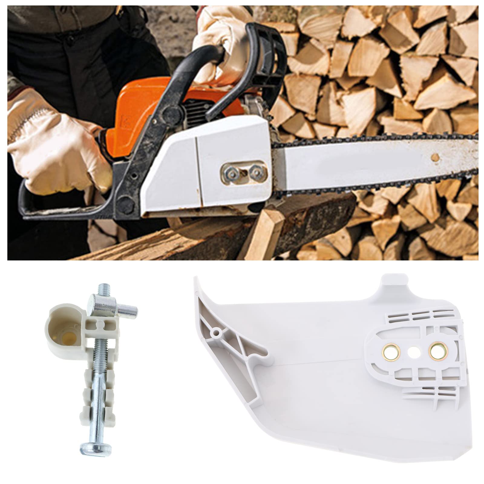 ZHIHUI Kettensägen-Abdeckung Mit Spannschraube – Ersatzteil-Set Für Stihl 017, 018, 021, 023, 025 (OEM 1123 640 1705)