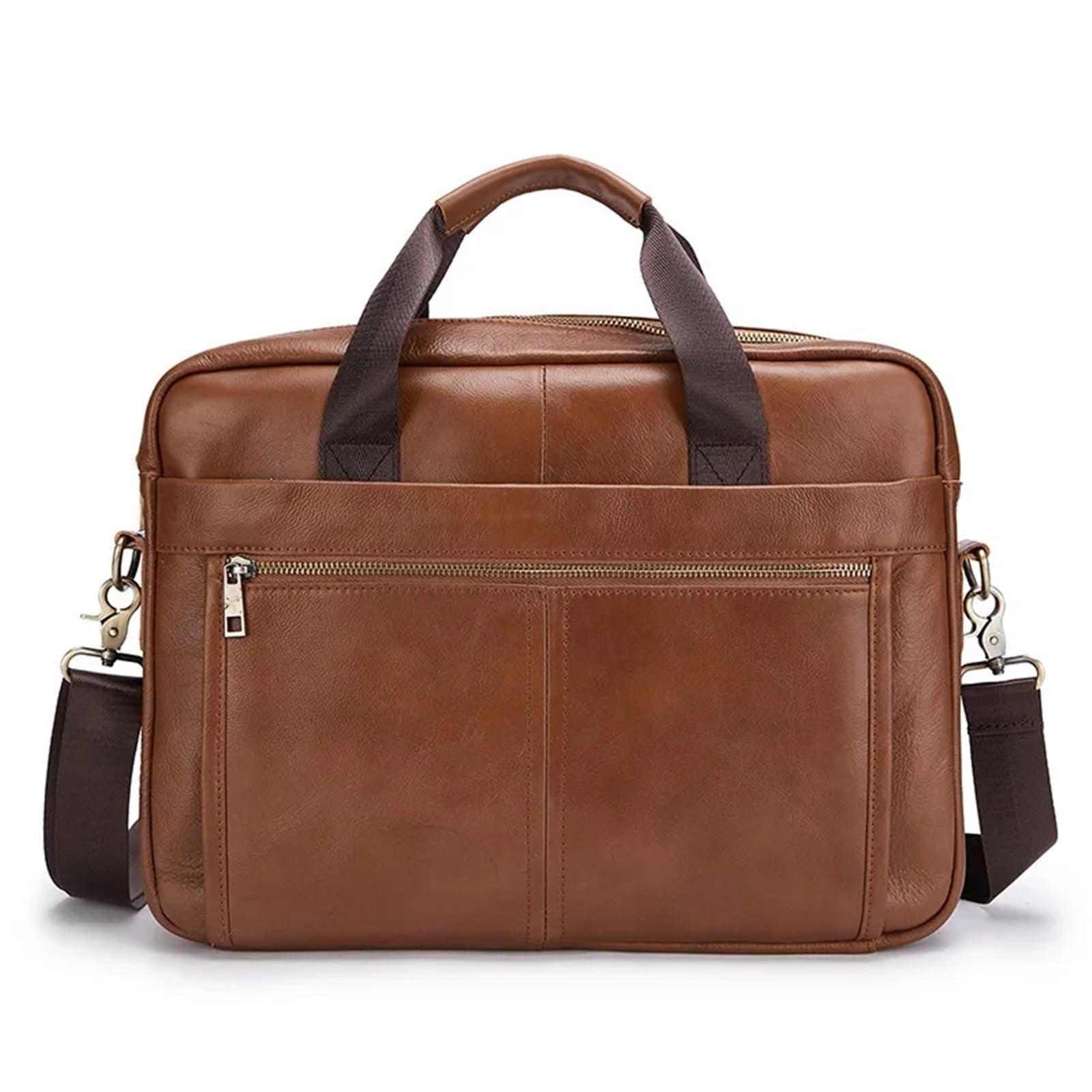 Bandoleras hombre piel Maletín ejecutivo de cuero genuino for hombre, bolso negocios retro, for portátil A4, mano for, cruzado viaje Bandolera hombre grande