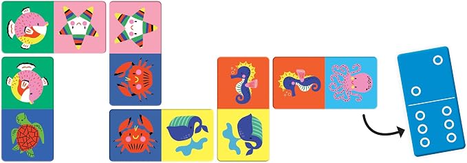 Under the Sea Dominoes Mudpuppy Juego Infantil miniatura 2
