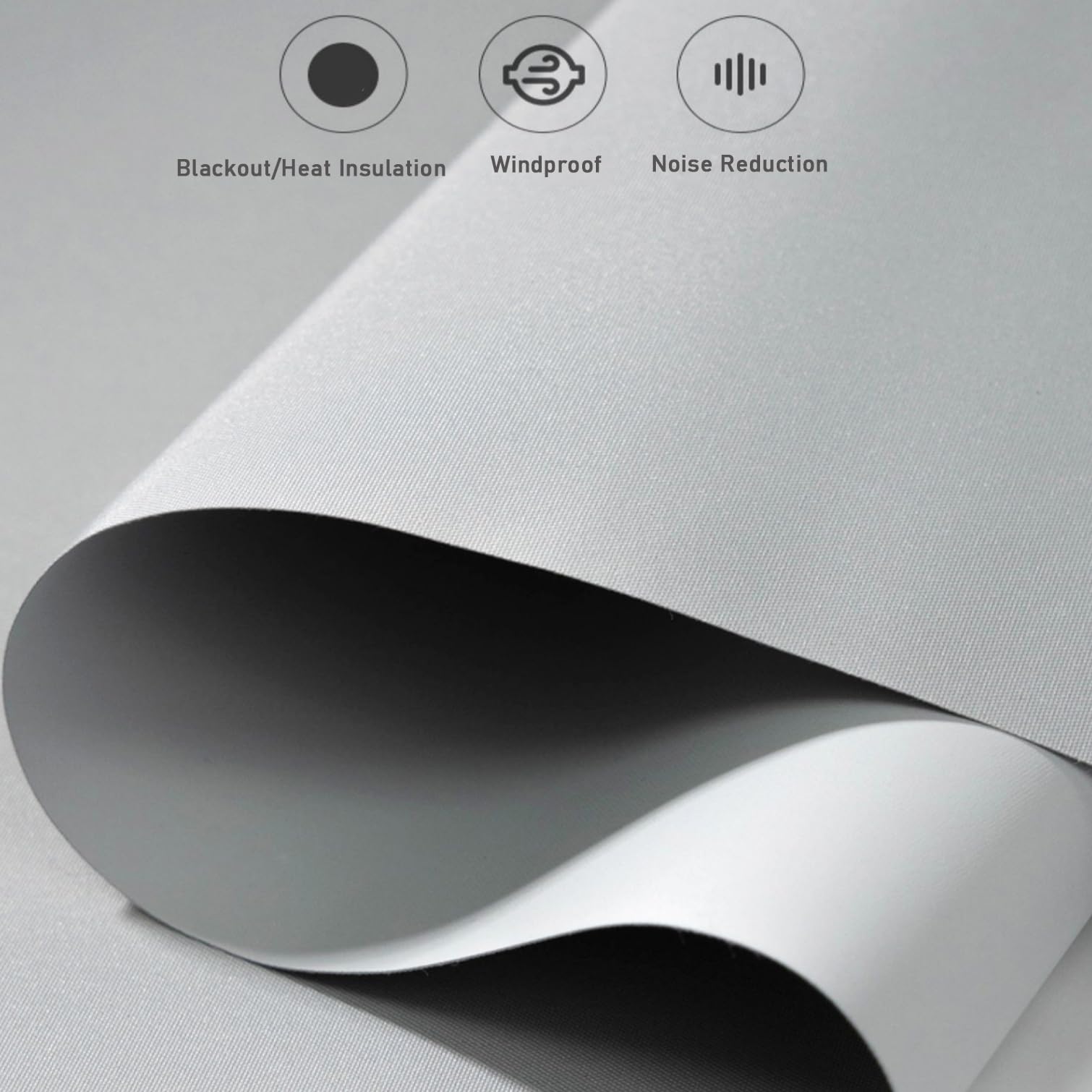 Tenda a rullo oscurante senza foratura, tende a rullo in tessuto impermeabile grigio, isolamento termico, protezione UV, per casa, ufficio, bagno, facile da installare, personalizzata, larghezza x alt