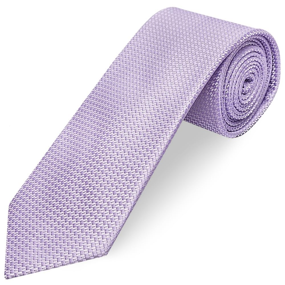 TIES R US Lilac Textured Classic Tie