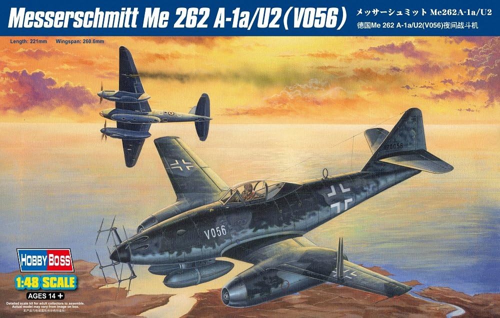 1:48 Scale Me 262 V056 Model Kit (Grey)