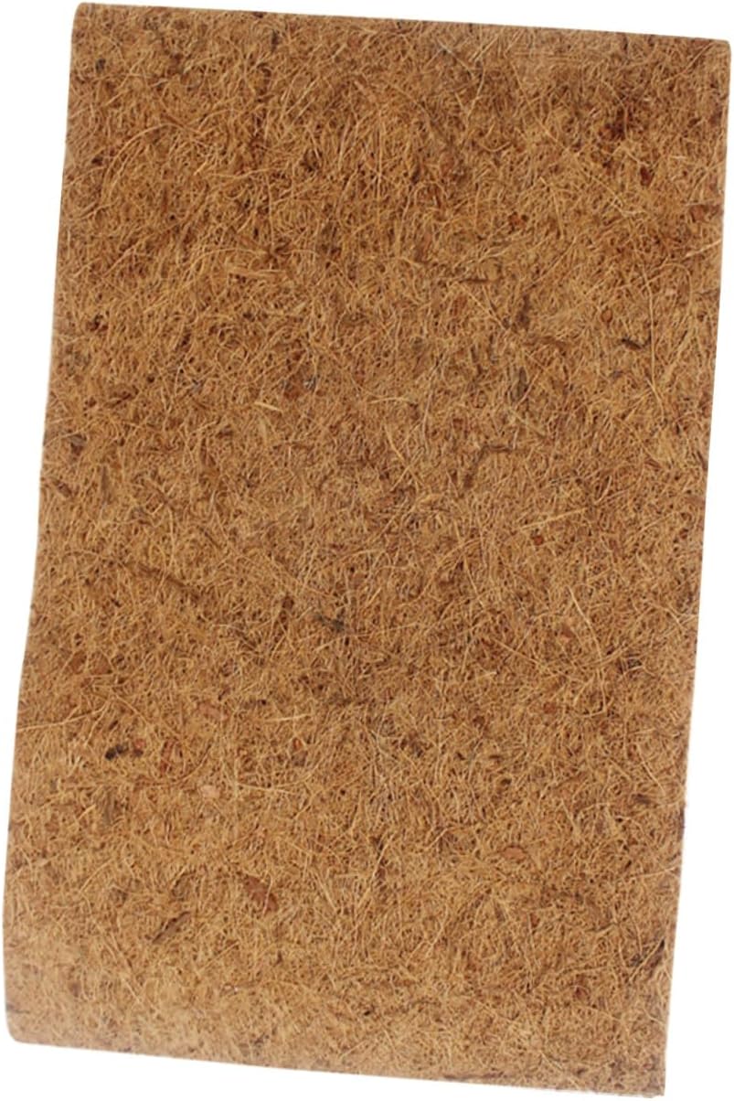 Natural Coconut Fiber Reptile Carpet Mat Soft Terrarium Bedding for Turtle Lizard Snake Tortoise with Breathable Resilient Easy-Clean Insulation for Reptile Habitat