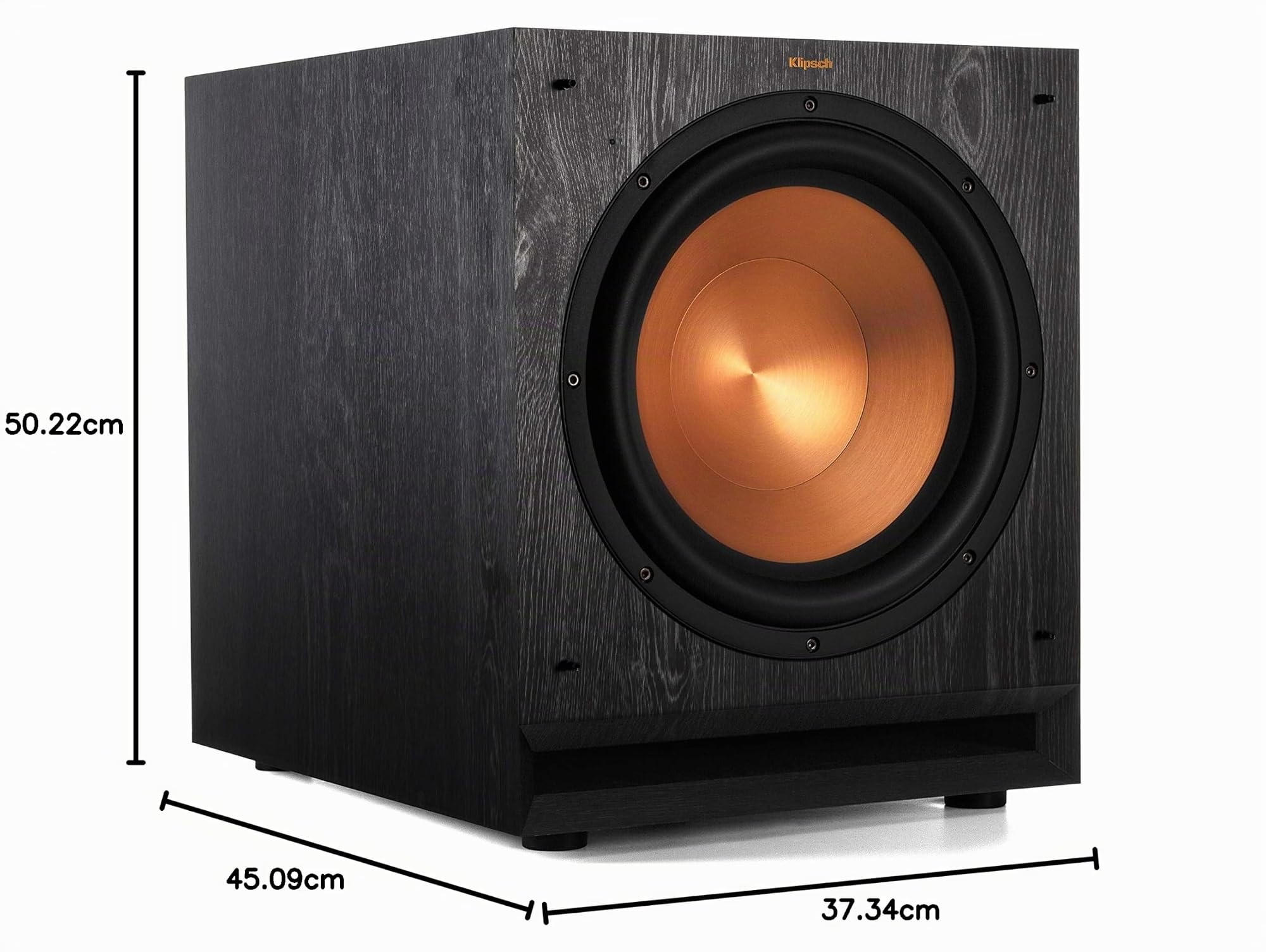 Klipsch SPL-120 Subwoofer mit Stromversorgung 30,5 cm (12 Zoll), Schwarz