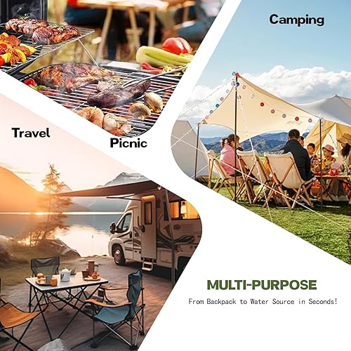 Miniatura 7 de Bomba de agua con control táctil automático solo para contenedores de agua de 5 galones, 4.8, 3.5, 3.2 galones, grifo plegable portátil para