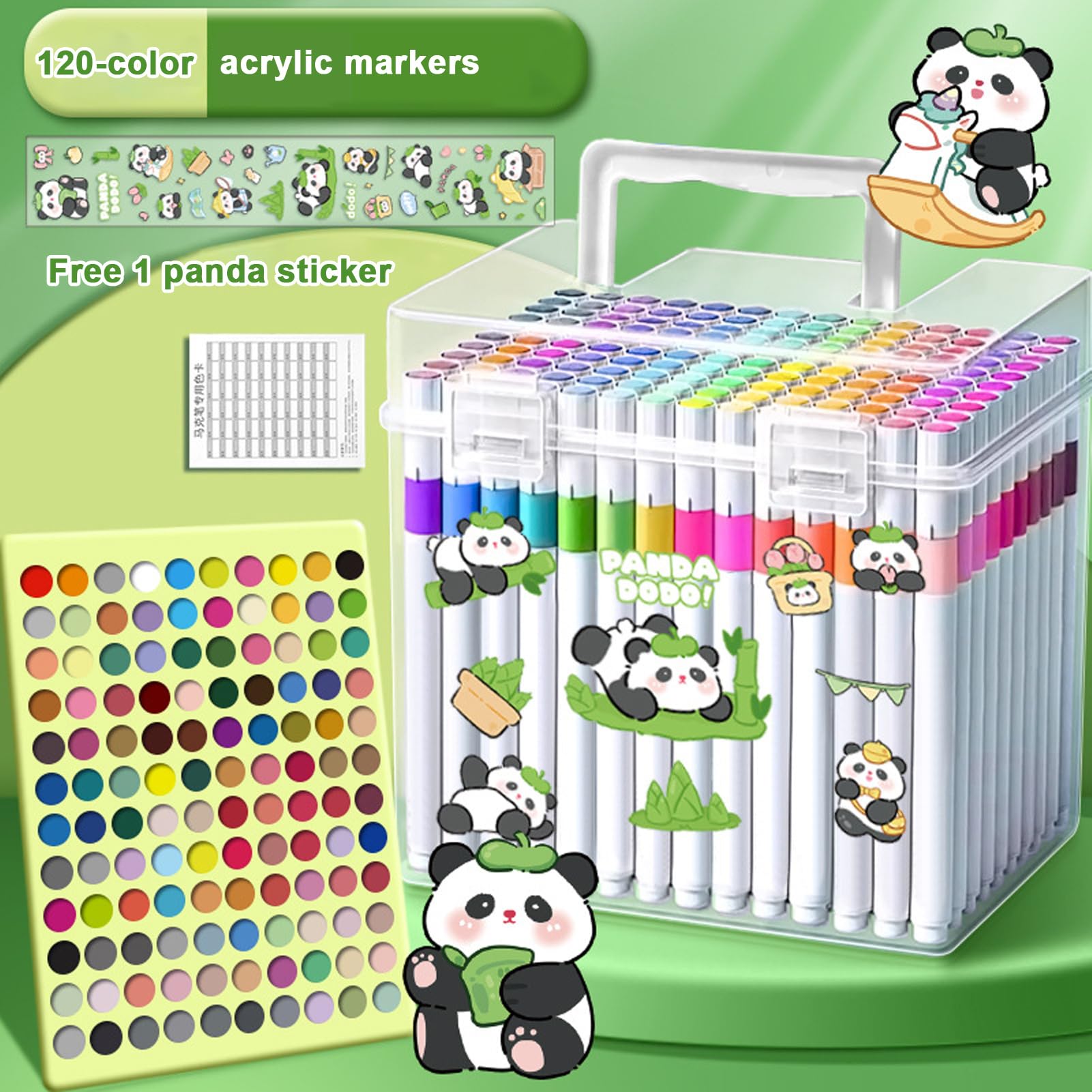 Pennarelli acrilici: penne per pittura acrilica, PP, inchiostro, 60-80 | 120 colori, pennarelli da pittura per bambini, riempimenti di cestini pasquali, penne da colorare impermeabili