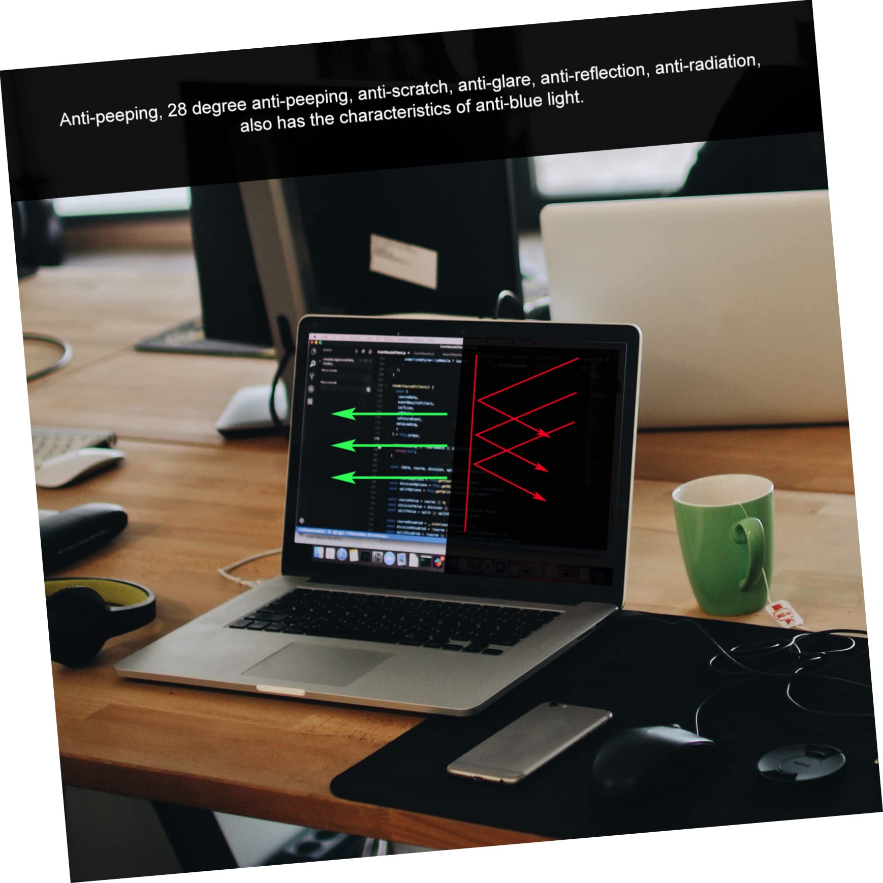 Operitacx 2 Pellicole Protettive Anti-Sbirciatina Per Laptop Schermo Per Computer Protezione Oscurante Per La Privacy Forniture Per Notebook Pellicola Anti-Sbirciatina The Pet