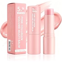 2Pack PDRN Pink Collagen Volume Multi Balm Stick, Collagen Wrinkle Stick Face & Body Balm for Face, Lips, Eyes, Neck, Makeup Base, Deeply Nourishes for Smooth, Healthy-Looking Skin