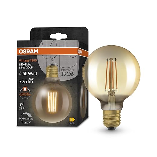 OSRAM Vintage 1906 Globe – Filament Gold
