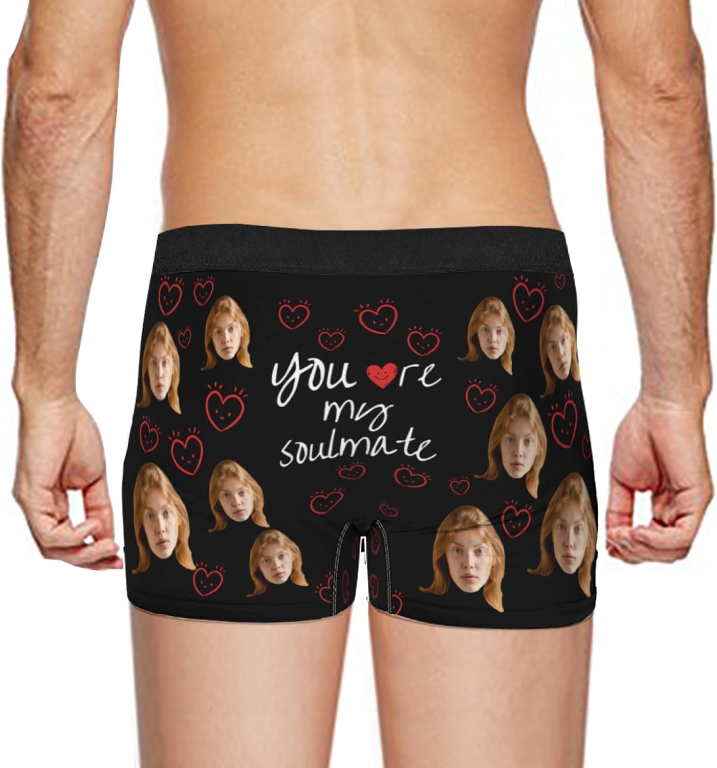 Custom Boxers, Personalized Underwear for Him, Personalized Boxers For Men, Funny Mens Face Boxer Briefs