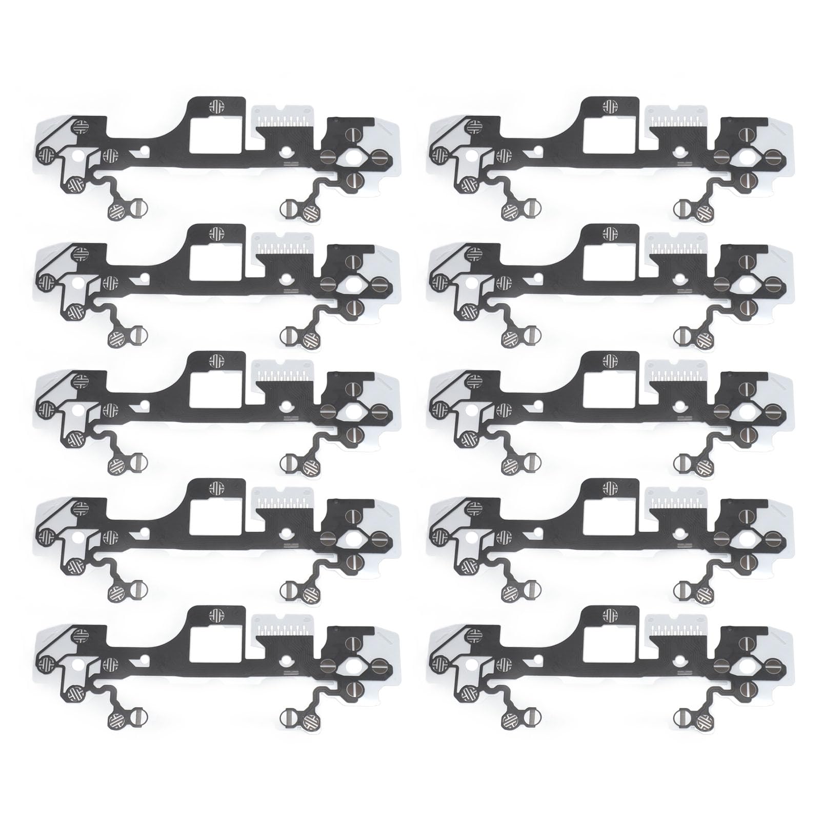 10PCS Conductive Film Keypad Flex Cable, L R Analog Sticks Conductive Film Repair Part Accessories for PS 5 Controller V3.0, PS 5 Controller Flex Ribbon Cable