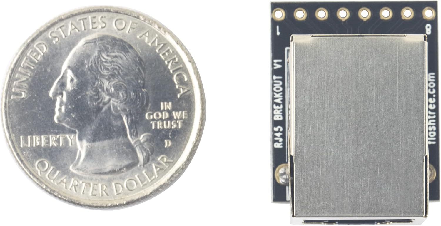 Connettore Ethernet 8p8c Kit 5 Connettori RJ45 Breakout Board - Presa Orizzontale Per PCB E Progetti Elettronici Adattatore Porta Ethernet - Foto 3