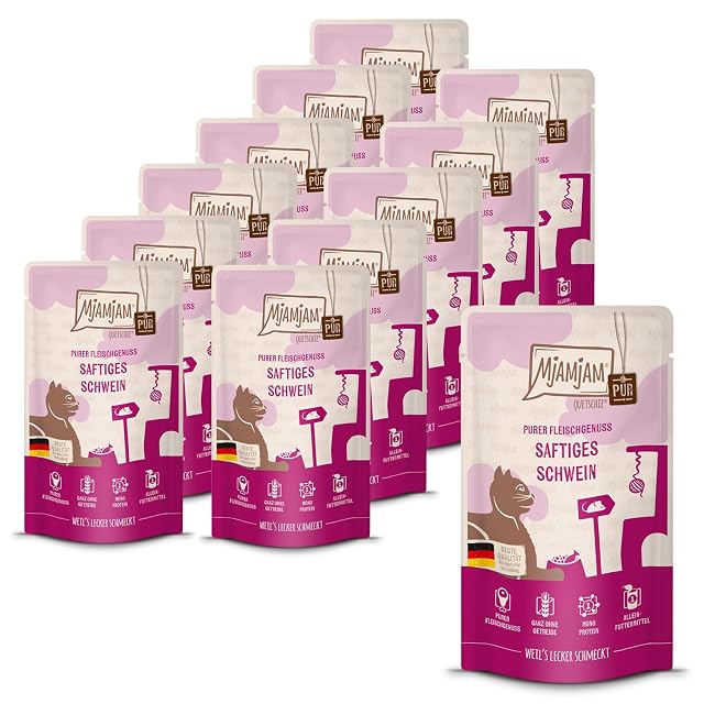 MjAMjAM - Comida húmeda Premium para Gatos - Quetschie