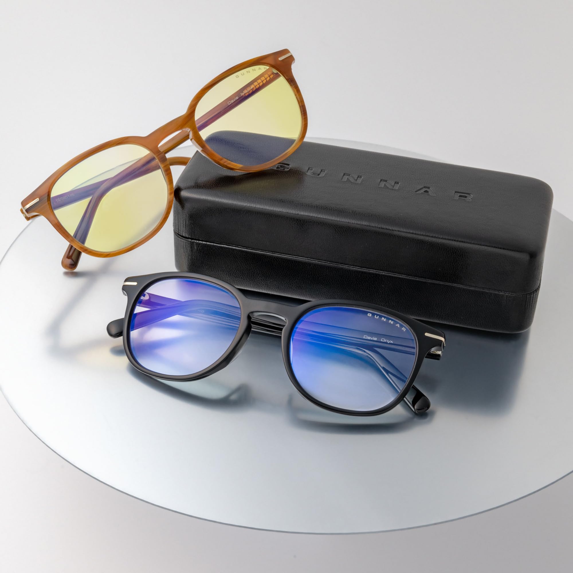 Gunnar Blaulichtfilter-Brille - Davis - Maple - Amber | Computer-/Gaming-Brille - Davis - Maple - Amber - 65 % Blaulicht- & 100 % UV-Schutz - Patentierte Technologie