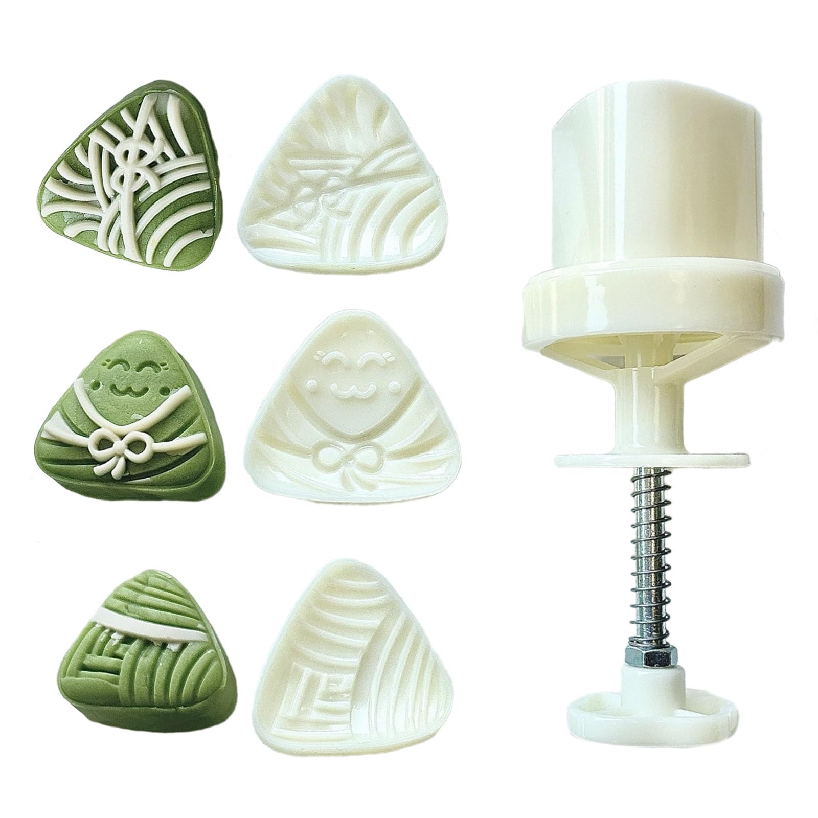 Moule à gâteau de lune en forme de zongzi en plastique ABS facile à nettoyer