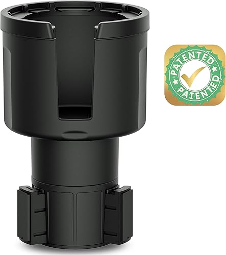 Miniatura 11 de Expansor de portavasos para automóvil (base larga), extensor de inserto expandible ajustable, adaptador automotriz para sostener botellas de agua