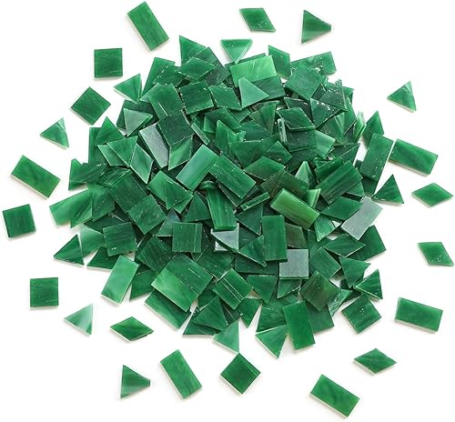 Miniatura 20 de Lanyani Azulejos de mosaico de vidrio multicolor - formas mixtas, 200 piezas, blanco regular Café-1,Gris-1,Verde-1,Azul-1,Gris-2,Seagrass,Azul