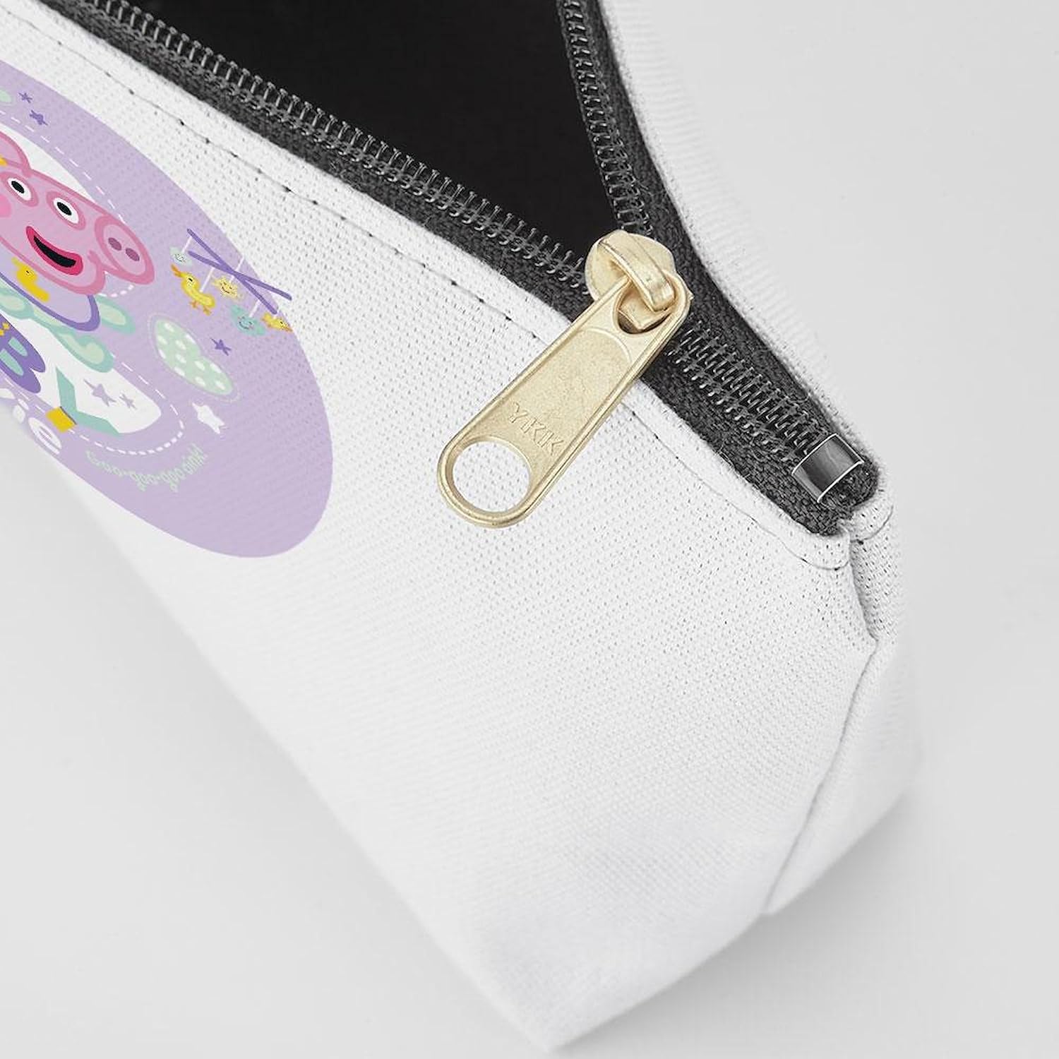 CafePress Peppa Pig: Hello Baby Evie 8.5" x 4.5" Zipper Cosmetic Pouch