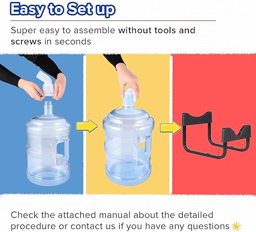 Miniatura 7 de PEDAY Bebedero automático para perros grandes y grandes, acero inoxidable 188 de grado humano, botella de agua no incluida